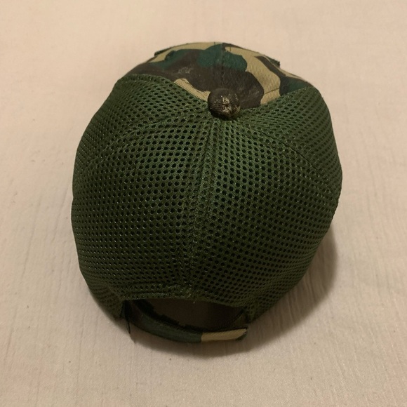 Camouflage American Flag Patch Hat - Picture 3 of 9